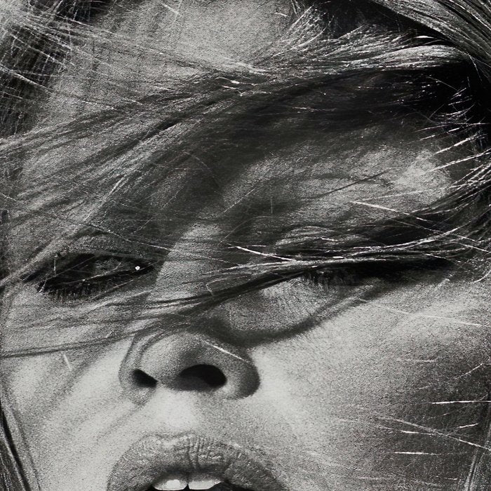 Brigitte Bardot Smoking a Cigarette, Black and White Photograph Coffee Mug Gallery Image 2
