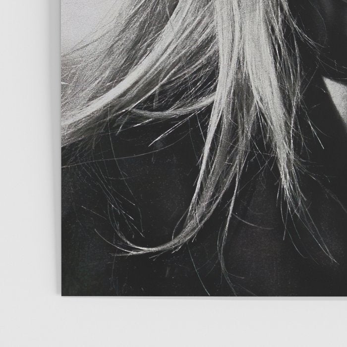 Brigitte Bardot Smoking a Cigarette, Black and White Photograph Poster Gallery Image 3