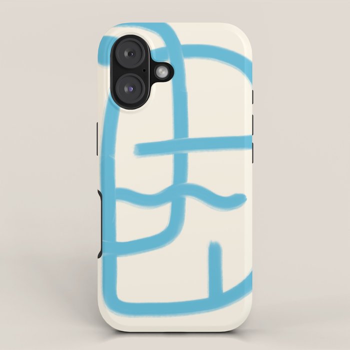 FISHERMAN ABSTRACT PORTRAIT iPhone Case Gallery Image 1