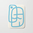 FISHERMAN ABSTRACT PORTRAIT Bath Mat Gallery Image 1