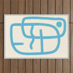 FISHERMAN ABSTRACT PORTRAIT Outdoor Rug Gallery Image 1