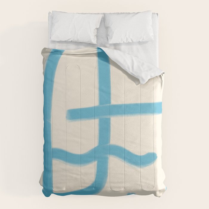 FISHERMAN ABSTRACT PORTRAIT Comforter Gallery Image 1
