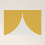Bold Geometric Shapes - Golden Yellow Welcome Mat Gallery Image 1