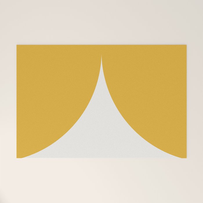 Bold Geometric Shapes - Golden Yellow Welcome Mat Gallery Image 1