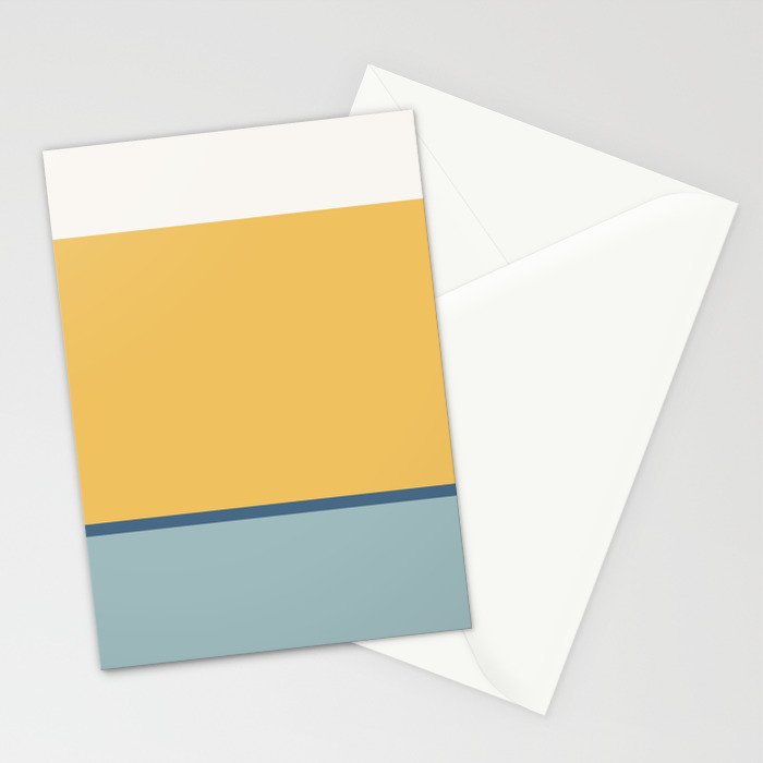 Contemporary Color Block XIII Stationery Card Gallery Image 2