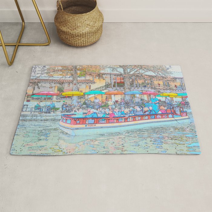 Ride Down The River - San Antonio, Texas Rug Gallery Image 1