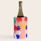 Keep Growing - Tropical plant on peach Wine Chiller Gallery Image 3