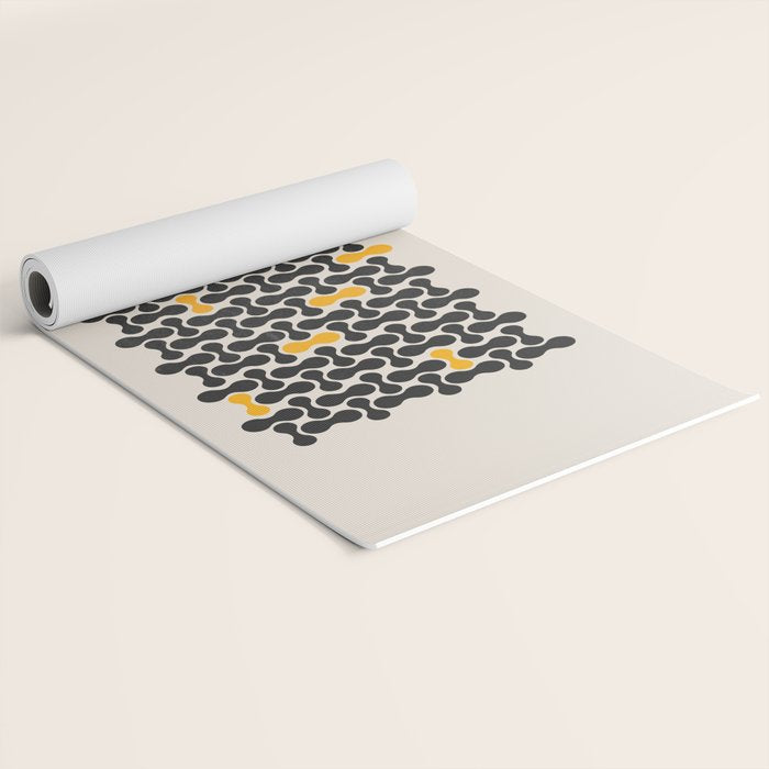 Abstract Mid-Century Pattern Yoga Mat Gallery Image 2