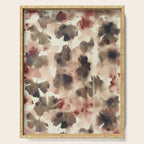 Moody Ginkgo Leaves Soft Abstract Botanical in Warm Autumn Tones Serving Tray Gallery Image 1