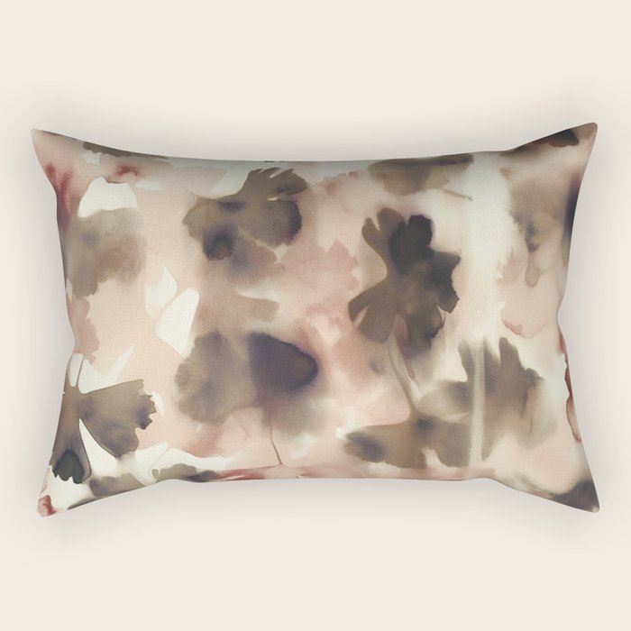 Moody Ginkgo Leaves Soft Abstract Botanical in Warm Autumn Tones Rectangular Pillow Gallery Image 2
