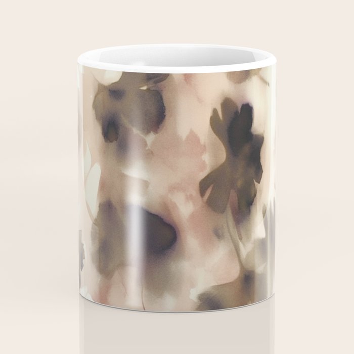 Moody Ginkgo Leaves Soft Abstract Botanical in Warm Autumn Tones Coffee Mug Gallery Image 4