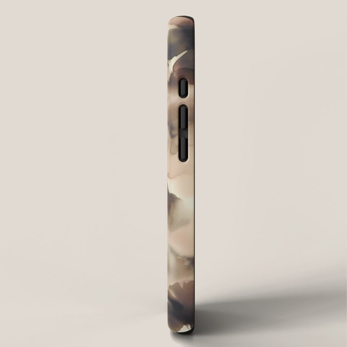 Moody Ginkgo Leaves Soft Abstract Botanical in Warm Autumn Tones iPhone Case Gallery Image 2