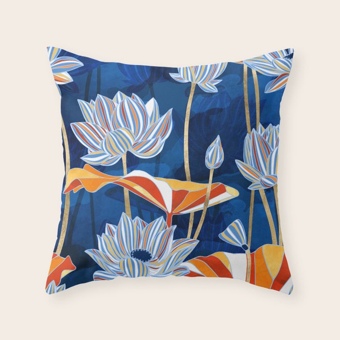 Bold Botanical Throw Pillow Gallery Image 1