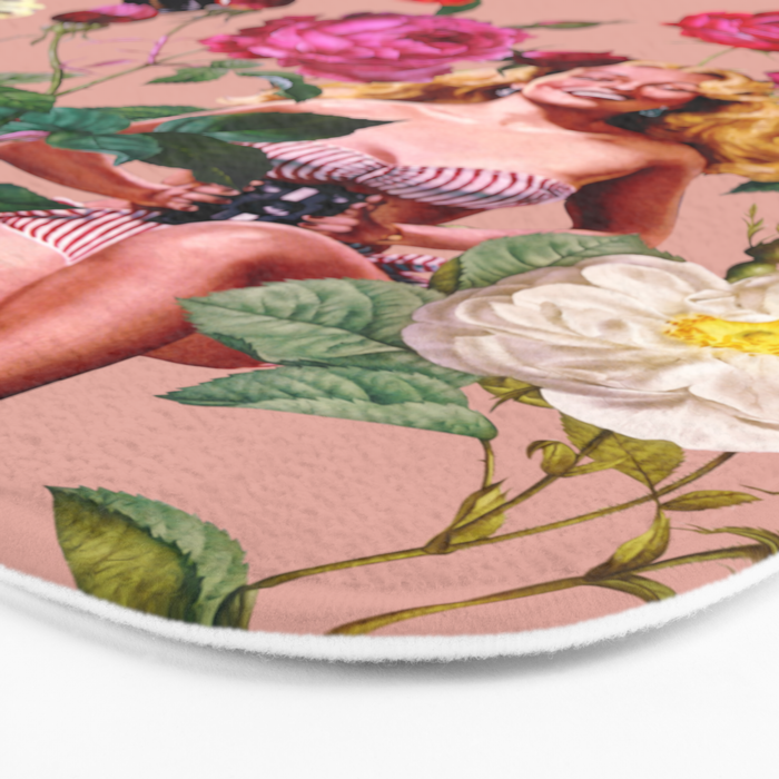 Floral and Pin-Up Girls III Bath Mat Gallery Image 3