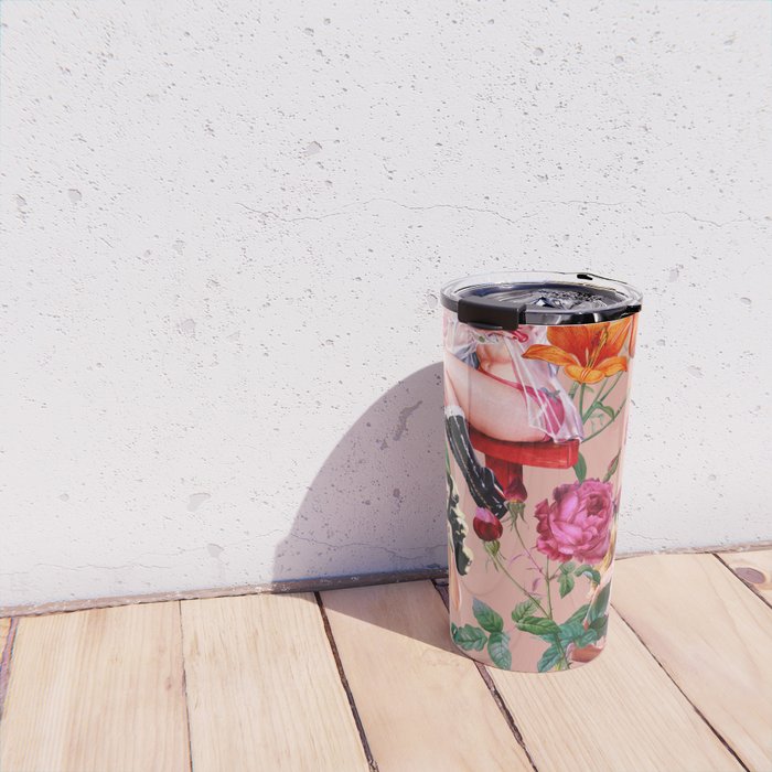 Floral and Pin-Up Girls III Travel Mug Gallery Image 4