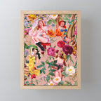 Floral and Pin-Up Girls III Mini Art Print Gallery Image 1