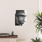 Clint Eastwood Smoking a Cigar Retro Vintage Art Poster Gallery Image 2