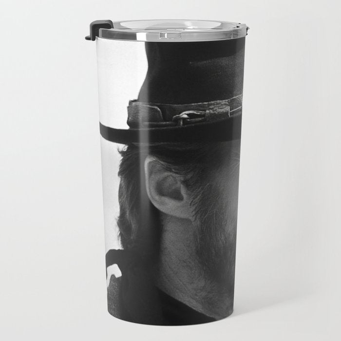 Clint Eastwood Smoking a Cigar Retro Vintage Art Travel Mug Gallery Image 3