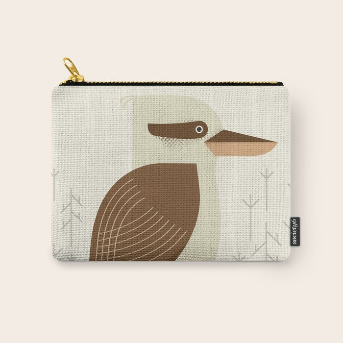 Laughing Kookaburra, Bird of Australia Carry All Pouch Gallery Image 1