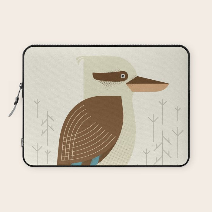 Laughing Kookaburra, Bird of Australia Laptop Sleeve Gallery Image 1