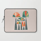 Quirky retro palm trees Laptop Sleeve Gallery Image 1