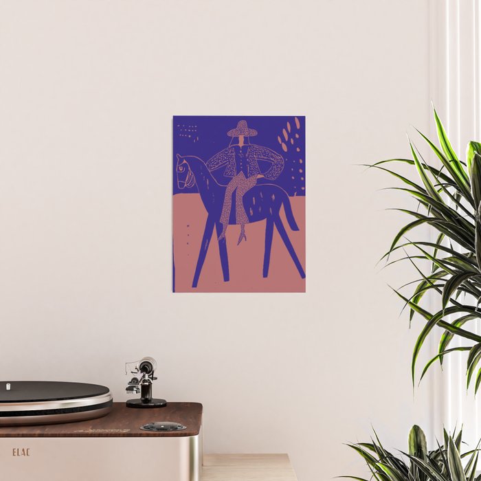 Rider - Cobalt Peach Poster Gallery Image 2