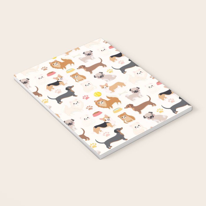 Cute Dog Pattern Notebook Gallery Image 3