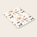 Cute Dog Pattern Notebook Gallery Image 3
