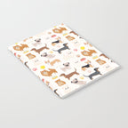 Cute Dog Pattern Notebook Gallery Image 2