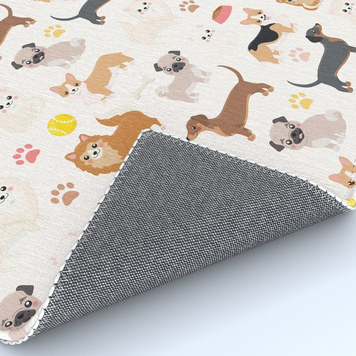 Cute Dog Pattern Rug Gallery Image 4