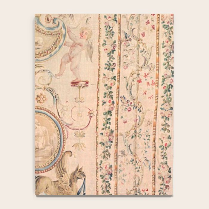 Antique 18th Century French Beauvais Grotesque Tapestry Notebook Gallery Image 4