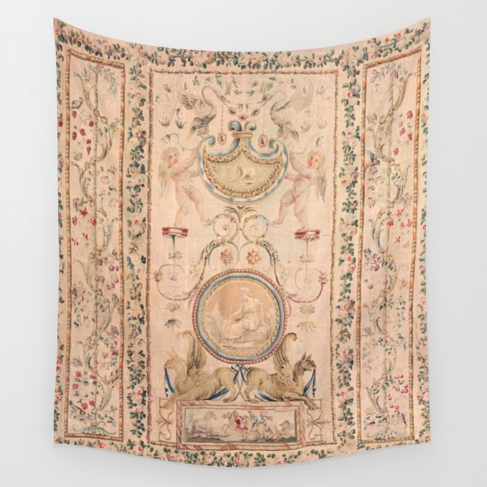 Antique 18th Century French Beauvais Grotesque Tapestry Wall Tapestry Gallery Image 4