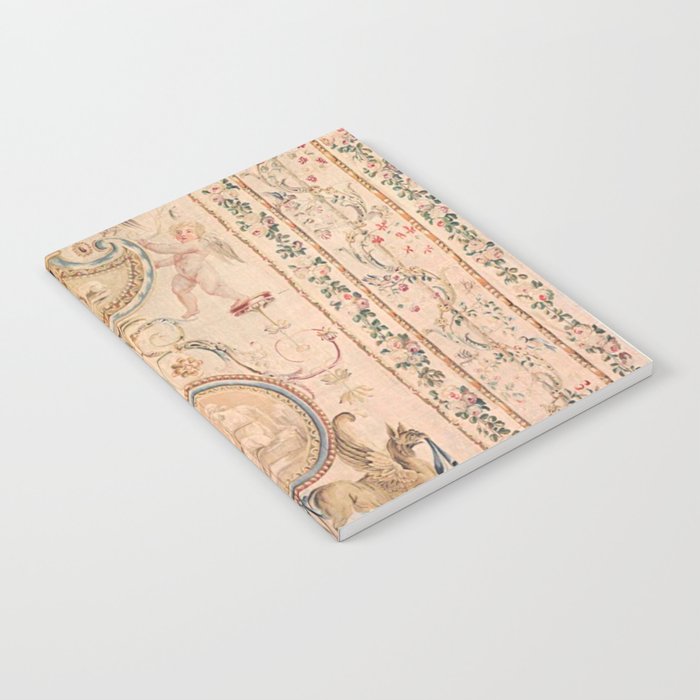Antique 18th Century French Beauvais Grotesque Tapestry Notebook Gallery Image 1