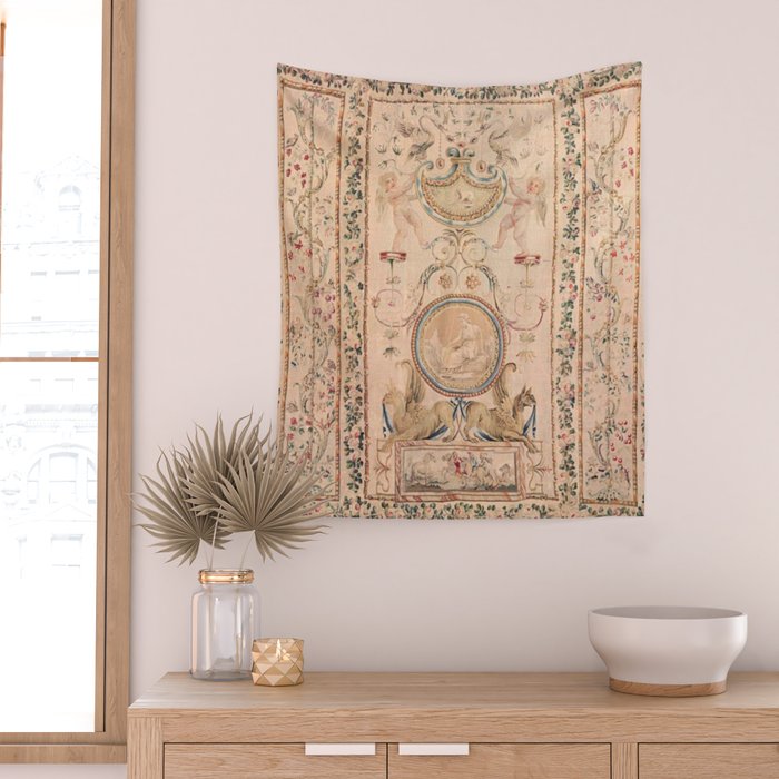 Antique 18th Century French Beauvais Grotesque Tapestry Wall Tapestry Gallery Image 2