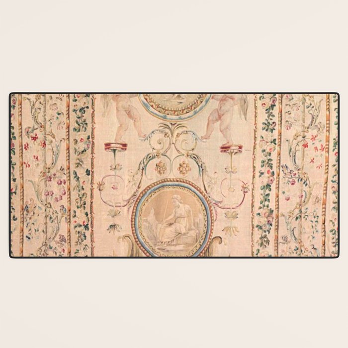 Antique 18th Century French Beauvais Grotesque Tapestry Desk Mat Gallery Image 3