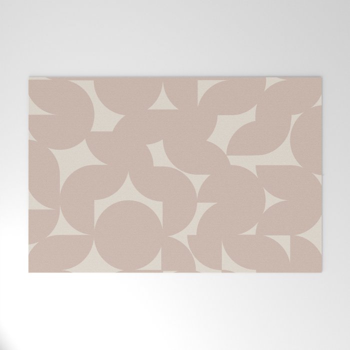 Contemporary Geometric Shapes - Natural Neutral Welcome Mat Gallery Image 1