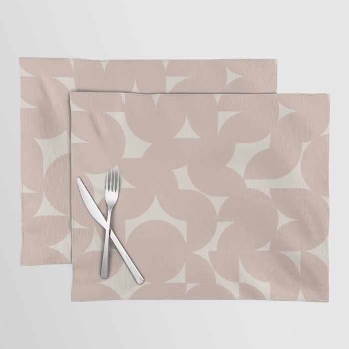 Contemporary Geometric Shapes - Natural Neutral Placemat Gallery Image 1