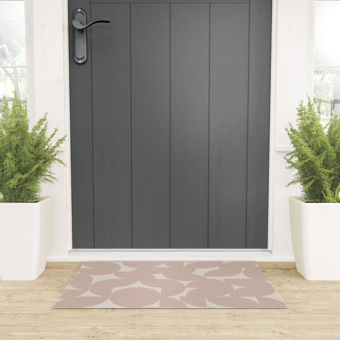Contemporary Geometric Shapes - Natural Neutral Welcome Mat Gallery Image 3