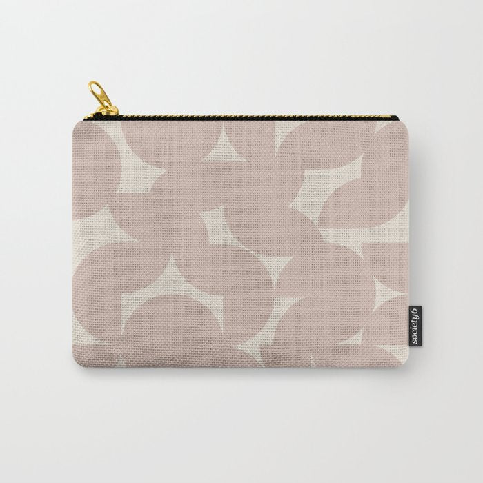 Contemporary Geometric Shapes - Natural Neutral Carry All Pouch Gallery Image 1