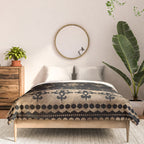 Luxury black and gold Fleur-de-lis ornament  Comforter Gallery Image 3
