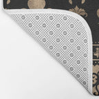 Luxury black and gold Fleur-de-lis ornament  Bath Mat Gallery Image 2