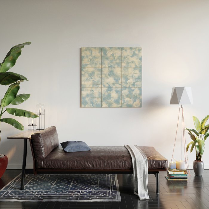 Clouds Pattern Wood Wall Art Gallery Image 2