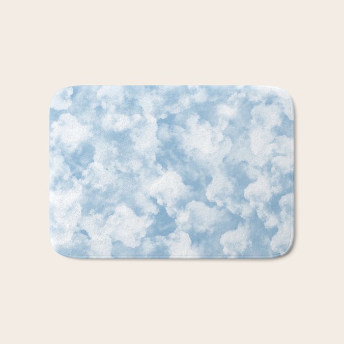 Clouds Pattern Bath Mat Gallery Image 1