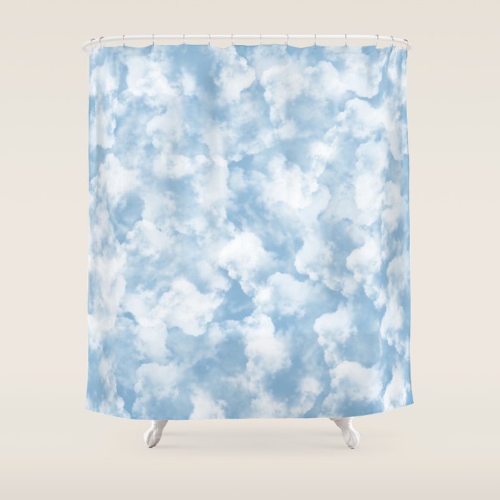 Clouds Pattern Shower Curtain Gallery Image 1