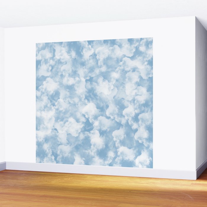 Clouds Pattern Wall Mural Gallery Image 2