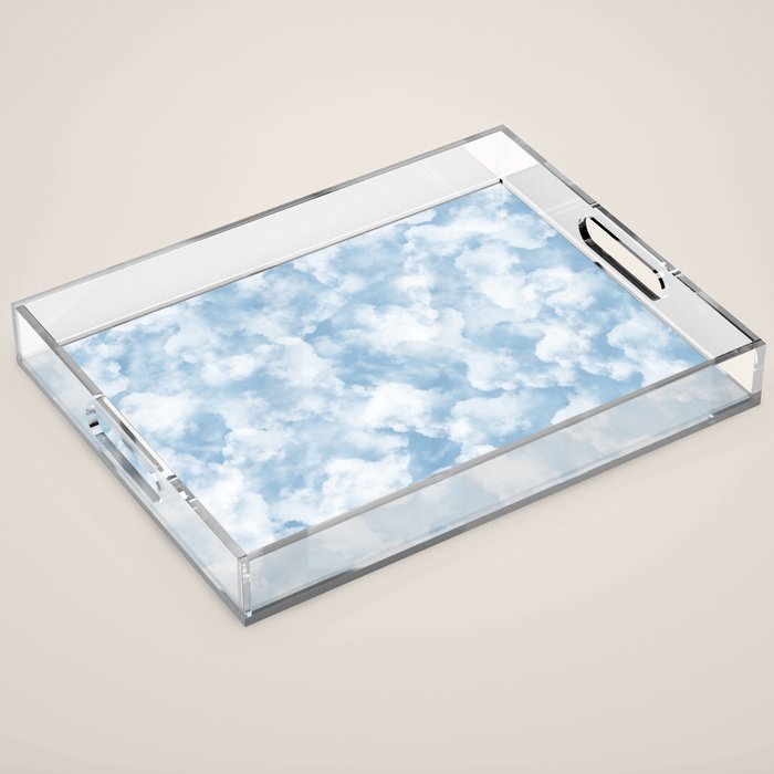 Clouds Pattern Acrylic Tray Gallery Image 1