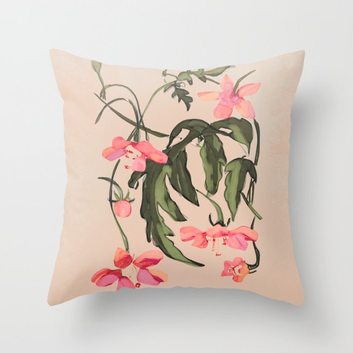 Garden Flowers 2 Throw Pillow Gallery Image 6