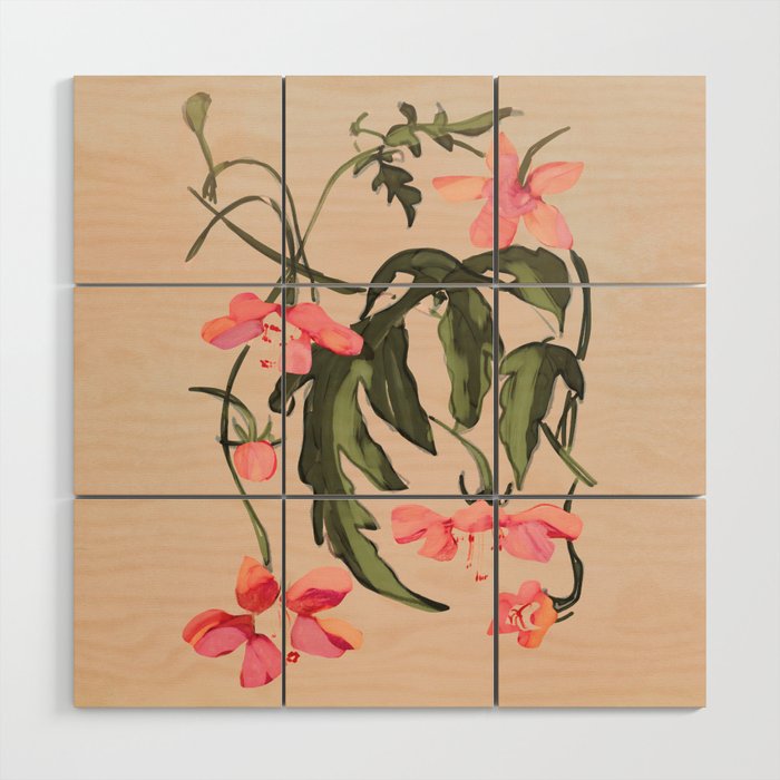 Garden Flowers 2 Wood Wall Art Gallery Image 1