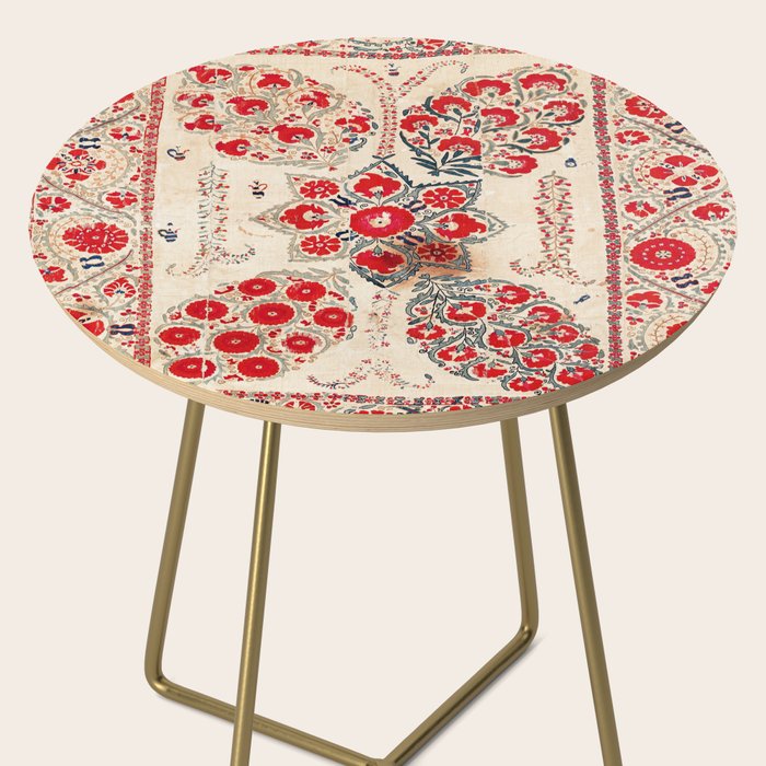 Bokhara Suzani Southwest Uzbekistan Embroidery Side Table Gallery Image 2