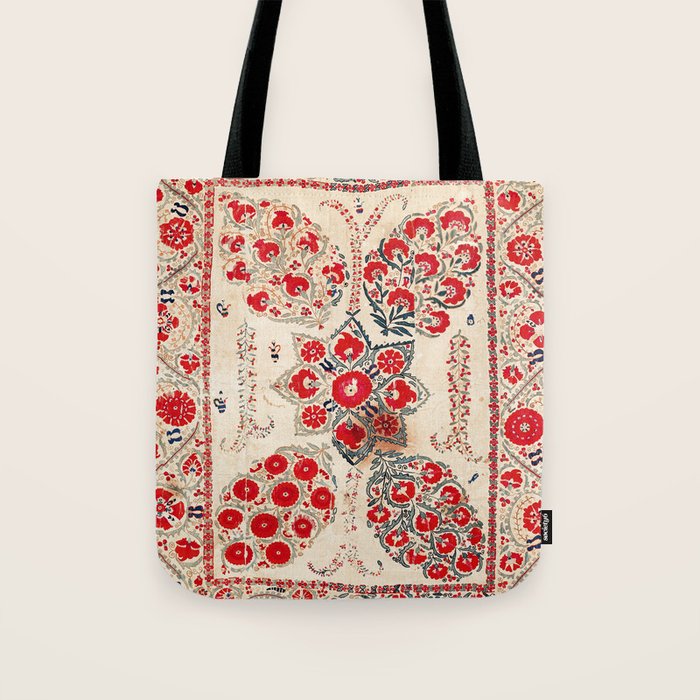 Bokhara Suzani Southwest Uzbekistan Embroidery Tote Bag Gallery Image 1